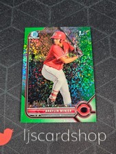 2022 Bowman Chrome Prospects Braylin Minier Green Mini Diamond Refractor /99 K1