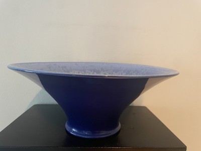 Portmeirion Pottery Starfire Sapphire Centerpiece Bowl Julian Teed England 11 