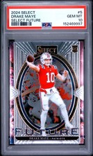2024 PANINI SELECT SELECT FUTURE #5 DRAKE MAYE ROOKIE RC PSA 10