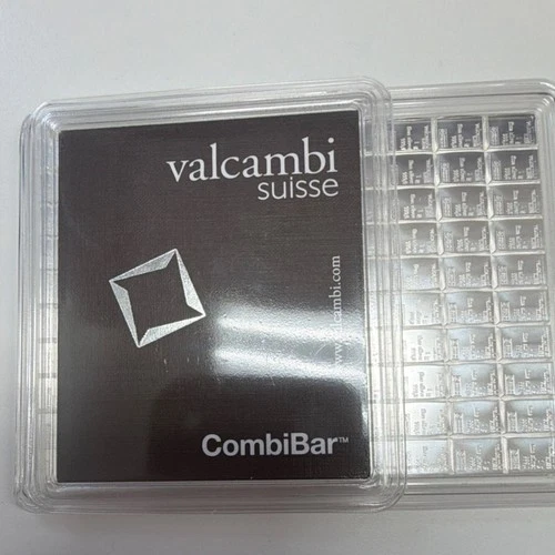 Valcambi CombiBar 100x1g Silver Bar 100g .999 Fine Divisible