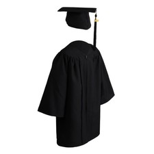 Unisex Matte Kindergarten Graduation Gown Cap Tassel Set 2026 Ceremony Wear