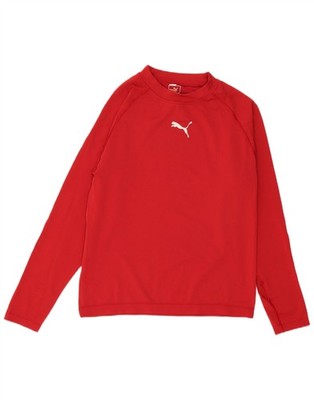 Puma Herren Oberteil Langarm 2XL Rot Baumwolle DM02