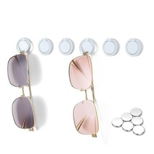 6 Pack Wall Mounted Sunglasses Organizer Holder - Hanging Eyeglass Display an...