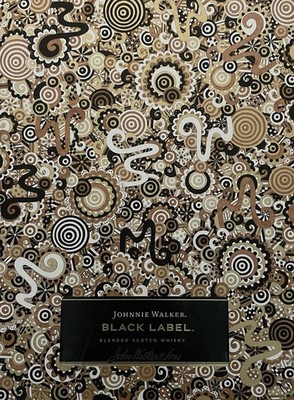 Johnnie Walker Black Label Hand Drawn Abstract