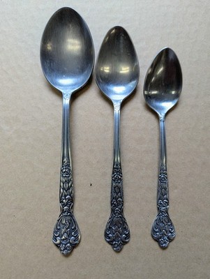 Versailles Soup Spoon, Serving Spoon, Teaspoon, Stainless Set of 3.    (#1#)