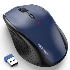 Tecknet Wireless Mouse Adjustable Dpi 6 Buttons 30 Months Battery Life Ergono...