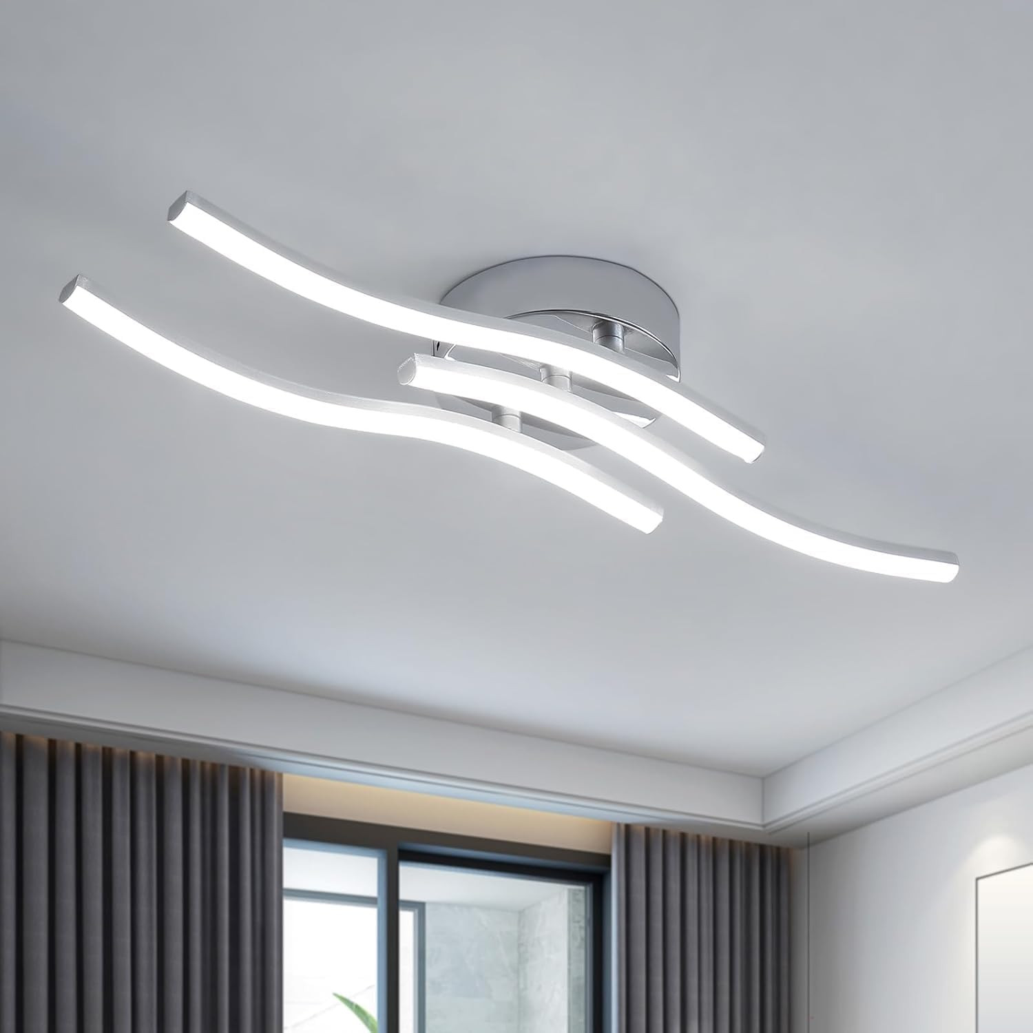 Lampadario LED Cameretta e Camera Letto | Plafoniera Sicura Moderna