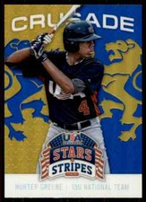 2015 Panini Stars & Stripes Crusade Hunter Greene USA Baseball