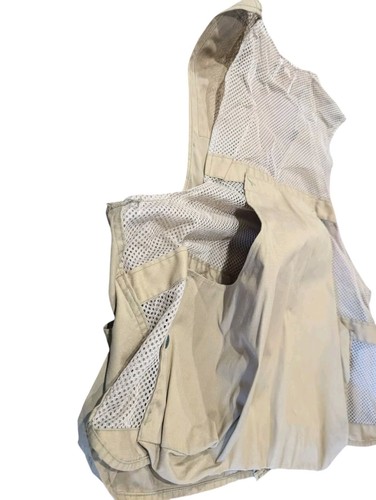 Vintage Rare Duxbak Canvas Twill Hunting Shooting Vest Khaki - Picture 5 of 6