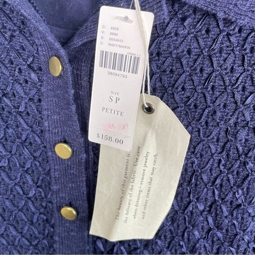 ❅�MOTH Anthropologie Navy Knit Ribbon Polo Sweater Dress - Bild 5 von 11