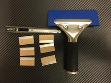 Window Film Tint Tools kit 3 -   6 Razor  1 knife  1 squeege blue max