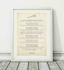 Listing image for The Chain - Song Lyric Art Poster Print - Sizes A4 A3
