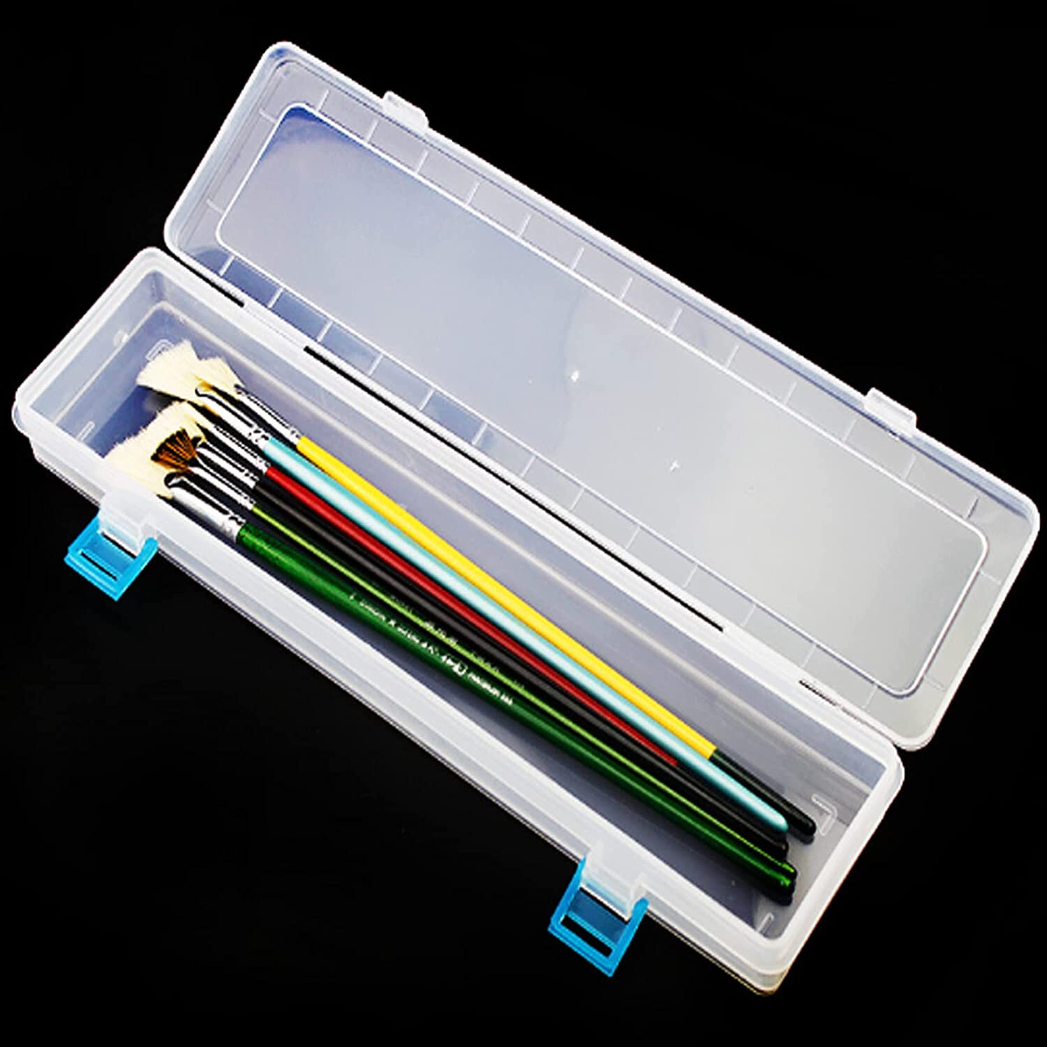 3PCS Brushes Storage Box Paint Brush Drawing Pen Container with Buckle Design eBay