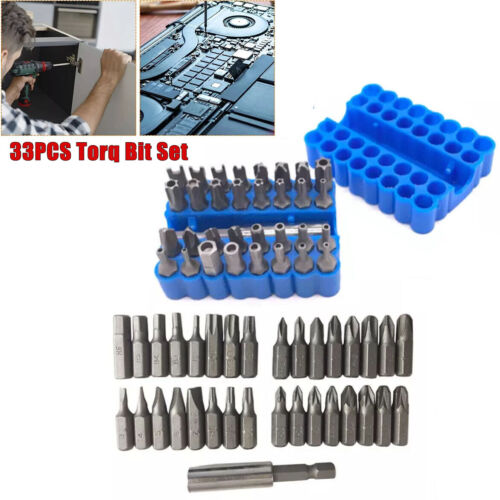 33pcs Hex Head Drill Bit Kit Screwdriver Bit Set W/ 1/4" Extension Bit Holder - Picture 5 of 15