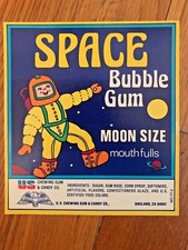 vintage Bubble Gum Vending Machine Display Card Space moon size