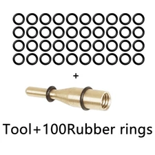 Tool+100pcs Dart rubber o rings-Antiskid washers Alu Shaft accessories-CyeeLife