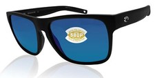 Costa Del Mar Spearo XL Black Blue Mirror 580P Plastic Polarized Lens Sunglasses