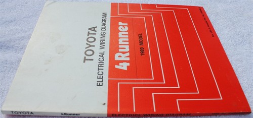 1989 Model Toyota 4 Runner 4Runner Electrical Wiring Diagram Printed in Japan - Picture 4 of 10