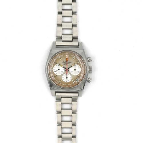 VINTAGE ZENITH EL PRIMERO SP 1301 CHRONOGRAPH WRISTWATCH 31J STAINLESS STEEL