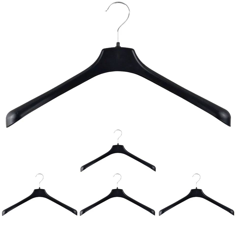 5x JACKET HANGER Heavy Duty 430mm Commercial Pants Clothing Coat BULK R51M - image 2 of 2
