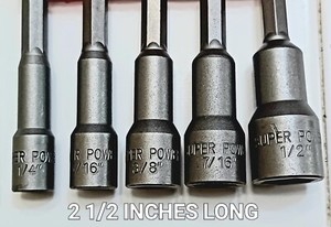 Magnetic Nut Driver Set 1/4 5/16 7/16 3/8 1/2  Pro Quality Setter 5 Piece New