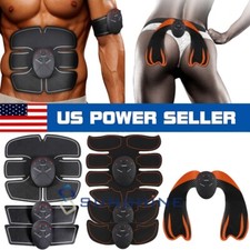 EMS Abdominal Muscle Toning Trainer Abs Stimulator Belly Arms Fitness Gym Belt