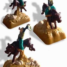 1995 Disney Burger King Wind Up Goofy  Max Adventures Riding Bull