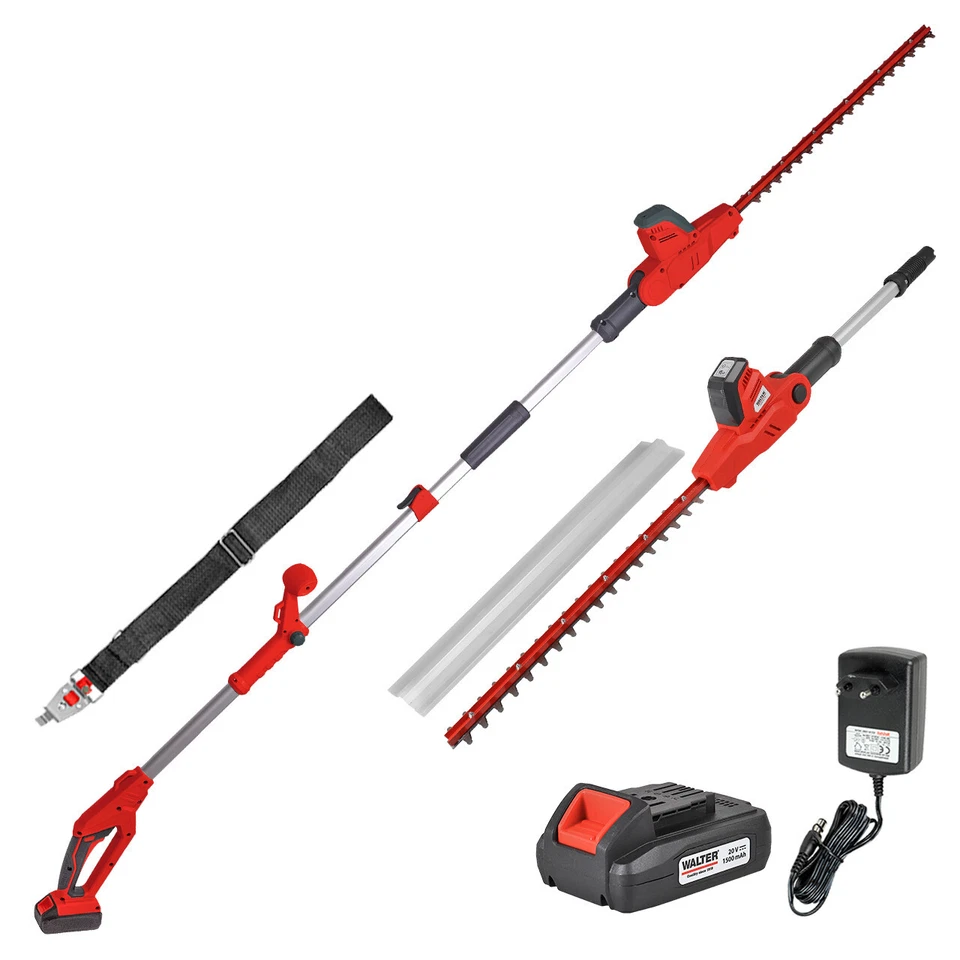 WALTER Akku Teleskop-Heckenschere Heckentrimmer 20V Li-Ion