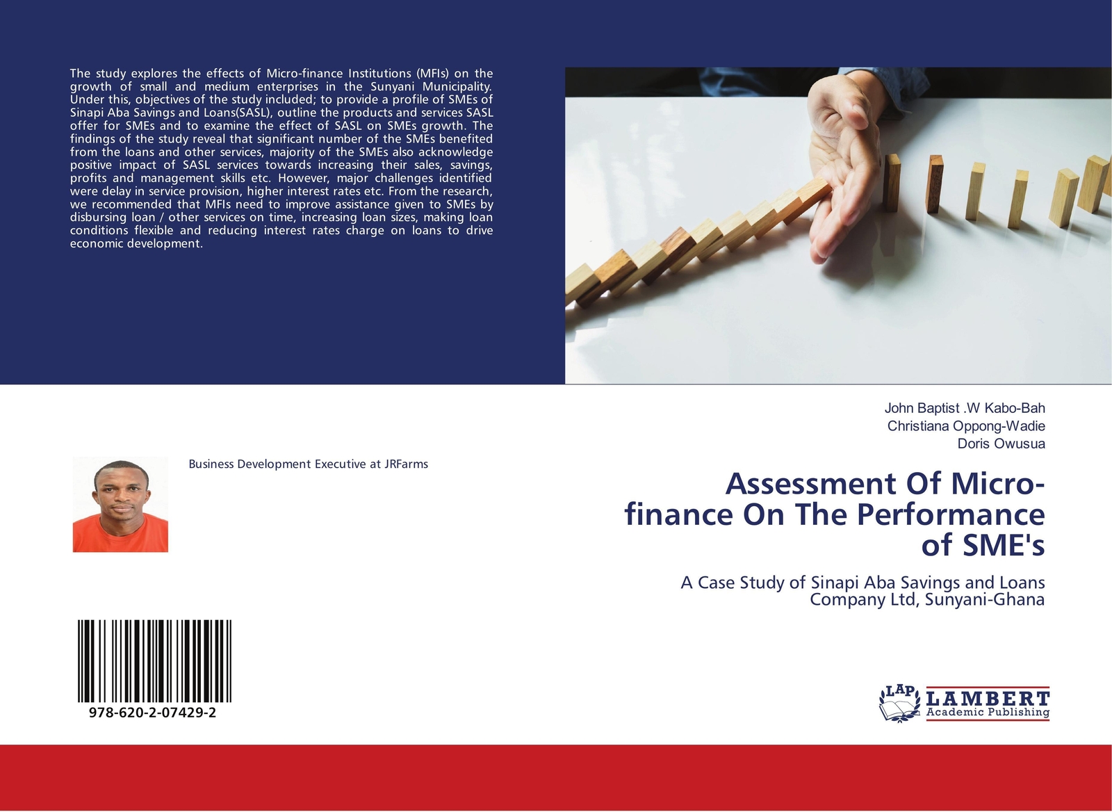Thumbnail - Assessment Of Micro-finance On The Performance Of Sme's | Kabo-bah (u.