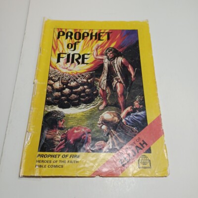 The Story Of Elijah Prophet Of Fire Vintage Comic Book 1983