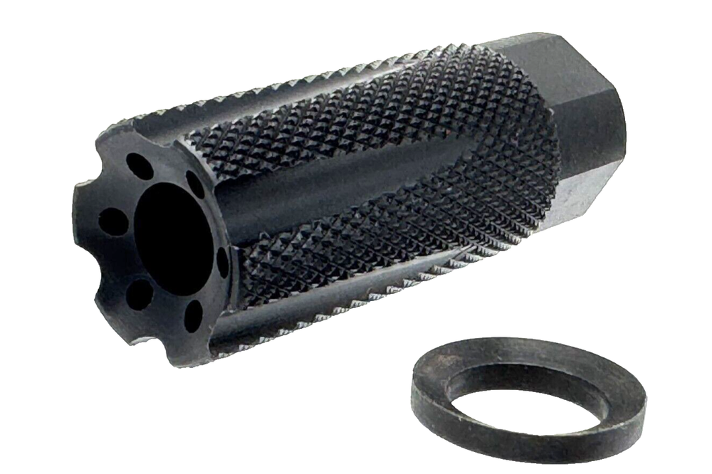 5.56 .223 Steel Linear Compensator Muzzle Brake 1/2x28 Thread with Washer USA Made