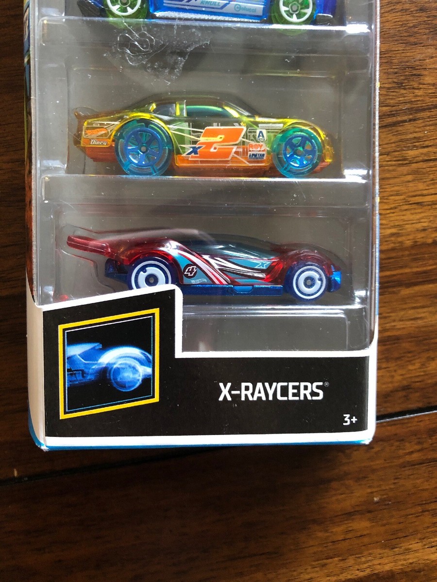 2018 Mattel Hotwheels X-RAYCERS 5 Pack 1:16 Scale Diecast Cars