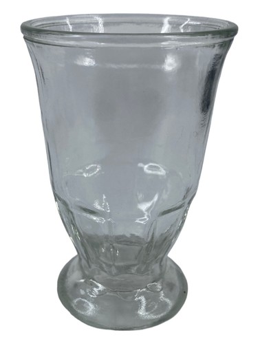 VTG 2 Small Clear Cups made of Pressed Glass Formed with Base - Picture 6 of 14
