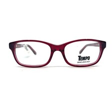 Tempo WP5106 MAG Eyeglasses Frames Clear Red Square Full Rim 51-16-140