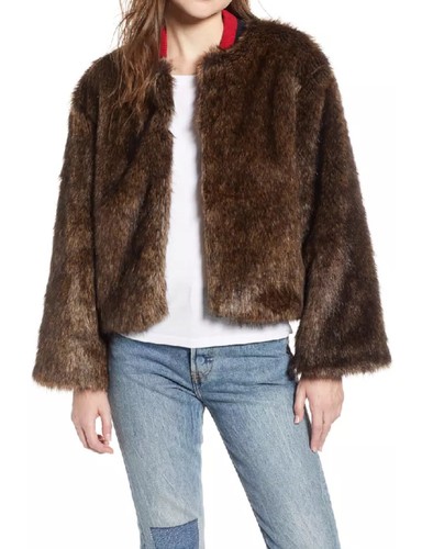 Levi's Made \u0026 Crafted Brown Fluffy Faux 