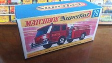 ♫ ❤ Matchbox Nr. 29 Fire Pumper Box C Matt 280g guter Druck & Verarbeitung ❤