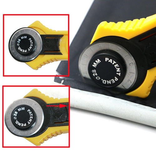 28mm Rotary Cutter For Paper Cloths Leather Plastic Cutting Manual Tools - Picture 3 of 15