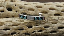  Small Multi-Stone Inlay Barrette 
