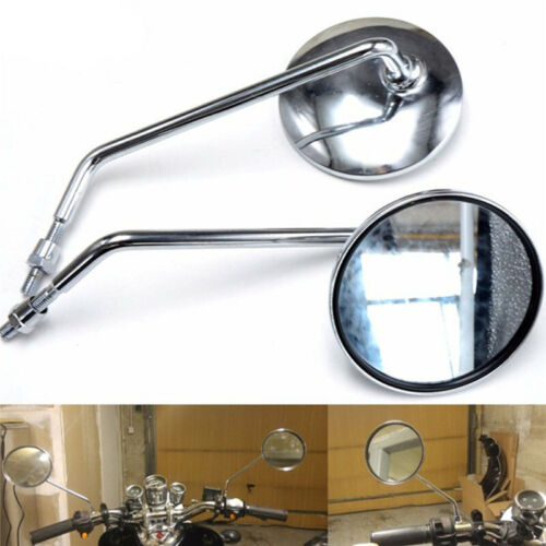 Motorcycle Chrome Round Rear View Mirror For Yamaha V Star 1300 1100 950 650 250 - Picture 11 of 12