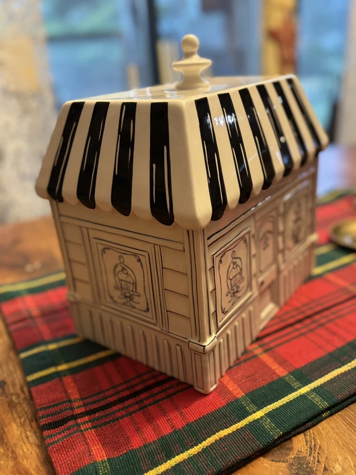 Tarro de galletas Bath & Body Works 2014 Sweet Shop blanco y negro excelente estado Foto 3 de 4