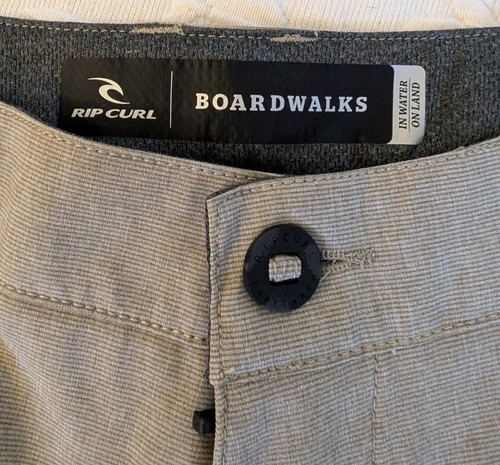 Rip Curl Tan Boardwalks Mens' Shorts: On Water In Land- Size 28; 21" length - Picture 3 of 6