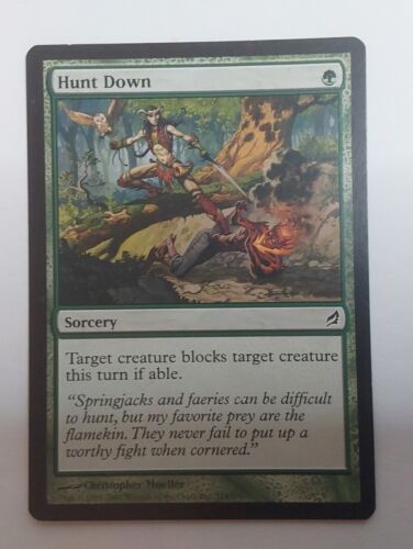MTG Magic The Gathering Card Hunt Down Sorcery Green Lorwyn - Picture 1 of 2