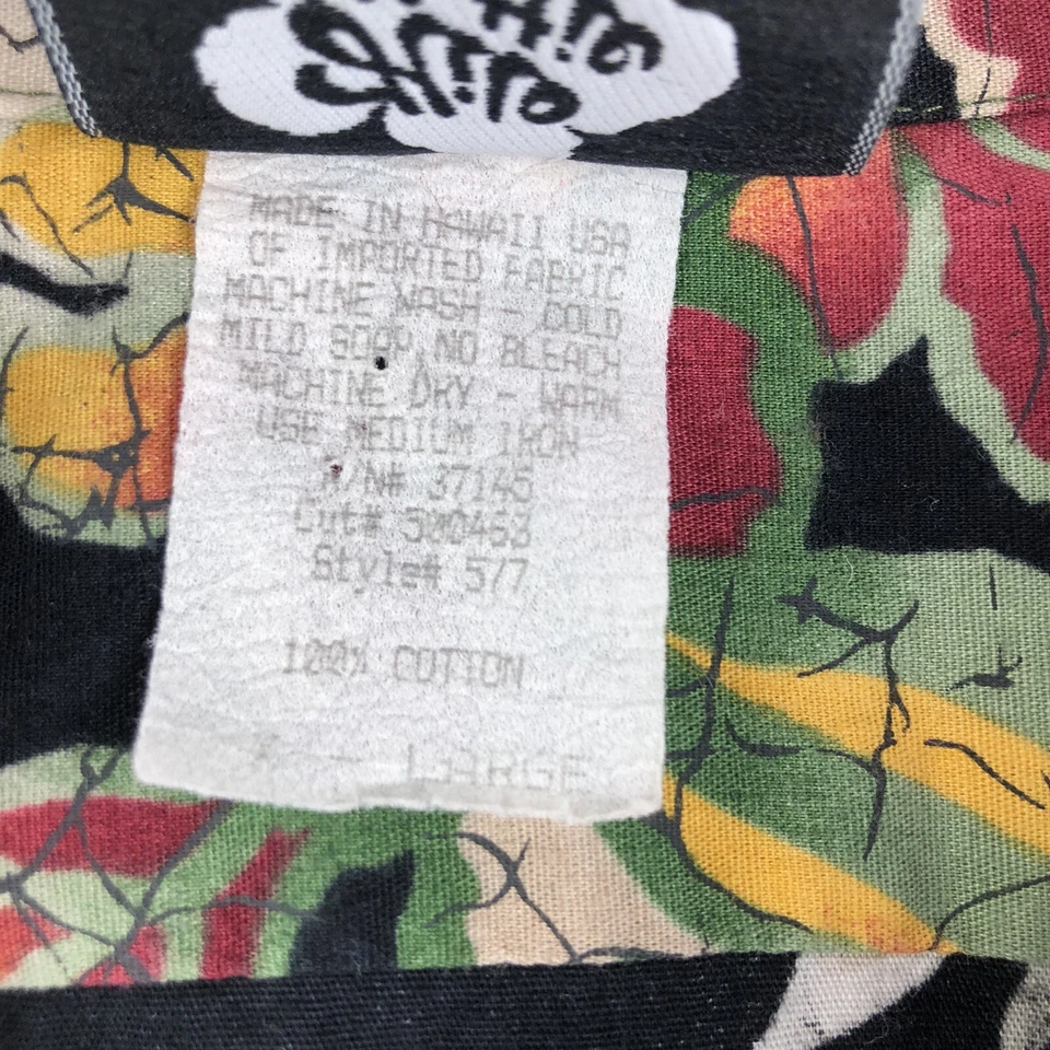 Hilo Hattie Breezy Summer Vintage Hawaiian Shirt Made in Hawaii USA Size XL - Image 4 of 4