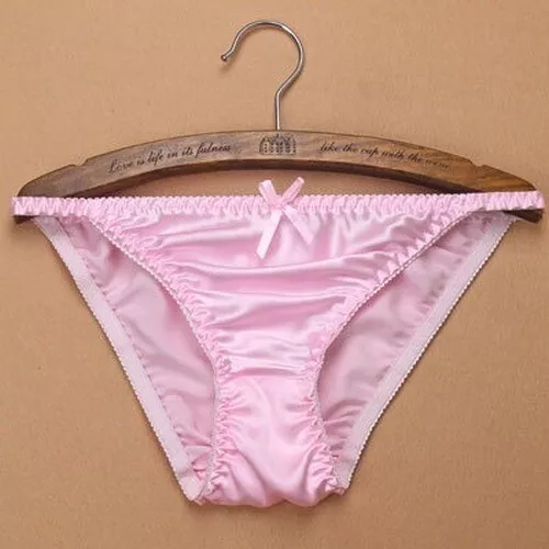 2 Pares Mujeres 100 Bragas de Seda Cuerda Bikinis Lazo Linda Ropa Interior Bragas Parte Inferior - Imagen 16 de 34