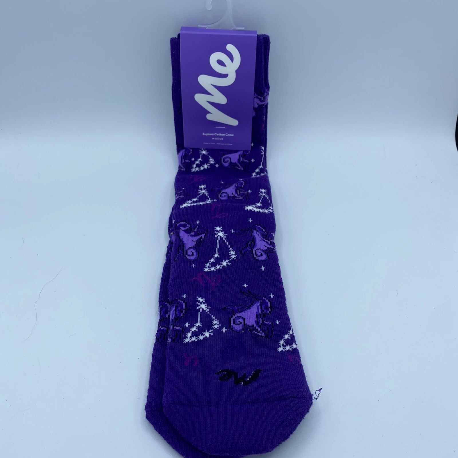 Chaussettes femme Supima Cotton Crew Capricorne Zodiaque