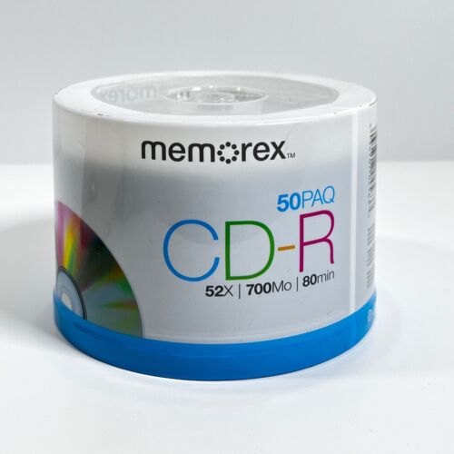 NEW Memorex Music CD-R 50 Pack (50 Total Discs) Sealed