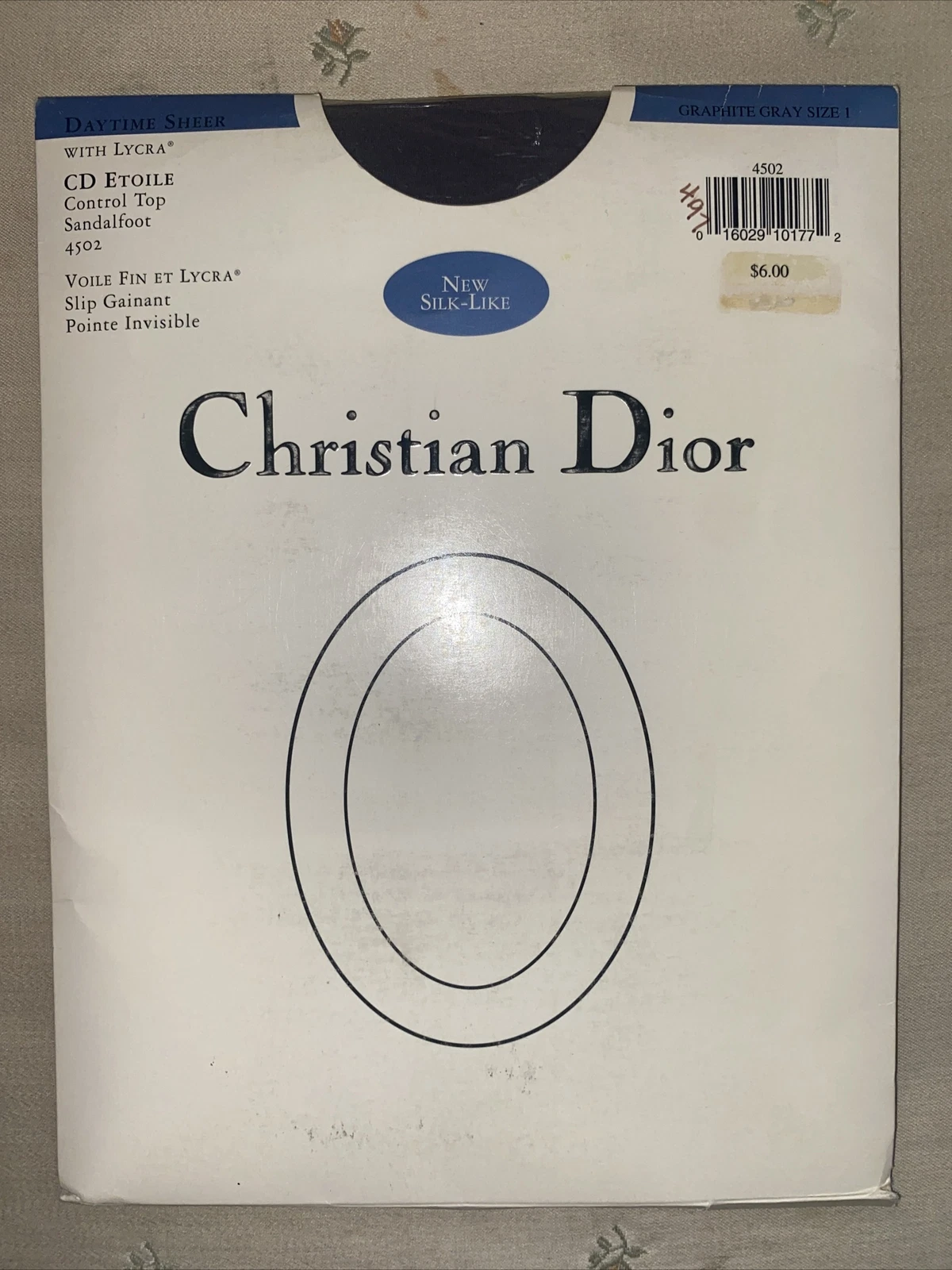 Collants de contrôle Christian Dior taille 1 pantalon graphite gris/noir luxe