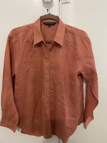 FRENCH CONNECTION linen ls shirt 8 - Picture 1 of 4
