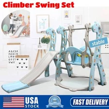 Toddler Climber Slide and Swing Set Kids Baby Indoor Outdoor Sports Activities