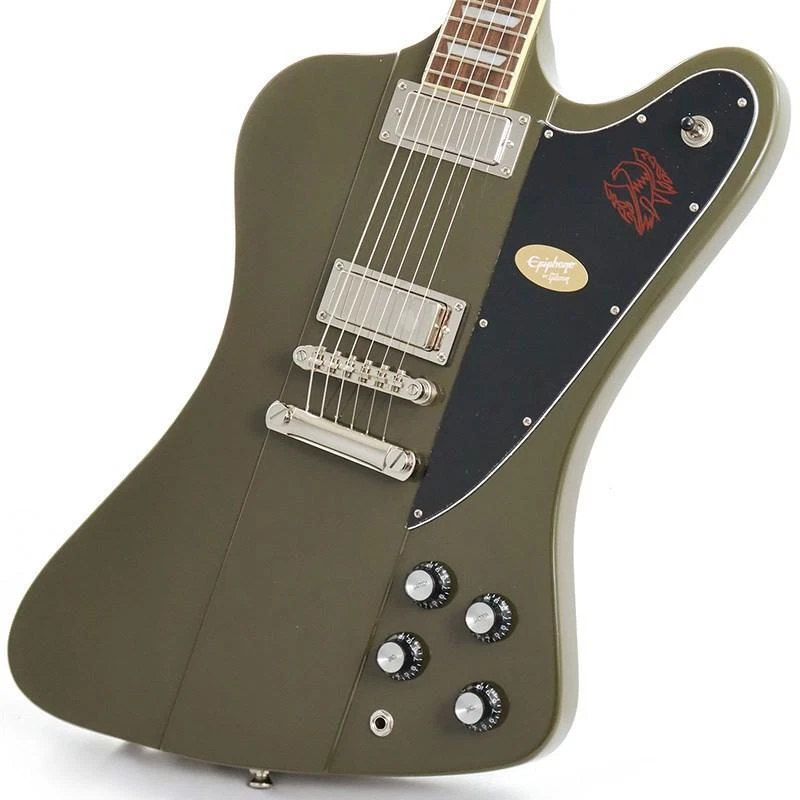 Epiphone Firebird Olive Drab Green with gig bag electric guitar